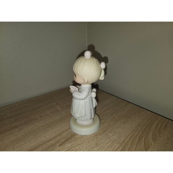 1989 Precious Moments "The Good Lord Always Delivers" 523453 Porecelain Figurine - Picture 4 of 5